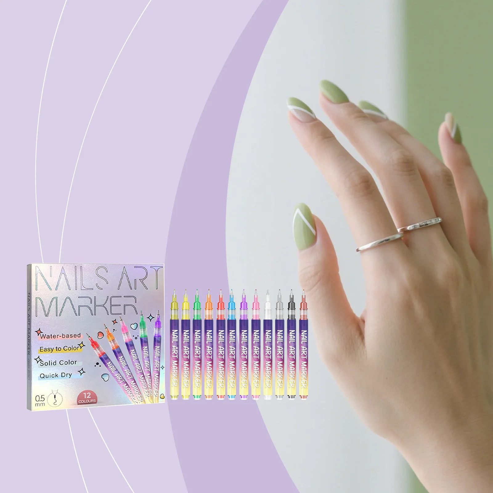 12-цветные ручки для дизайна ногтей, краска для рисования, очень тонкий маркер-лайнер, граффити, водостойкий маникюр, сделай сам, красота, лак для ногтей, набор ручек
12-цветные ручки для дизайна ногтей, краска для рисования, очень тонкий маркер-лайнер, граффити, водостойкий маникюр, сделай сам, красота, лак для ногтей, набор ручек
