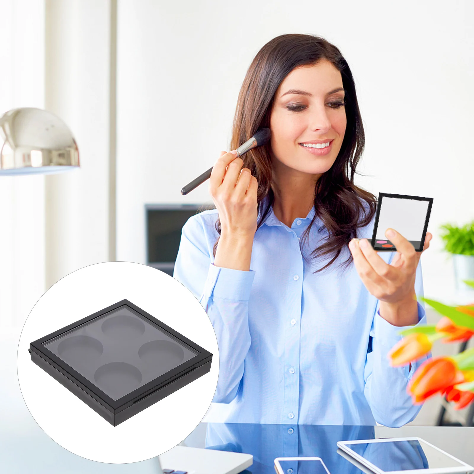 5 Pcs Lipsticks Eye Shadow Blank Eyeshadow Holders Palette Storage Boxes Plates Black Empty Travel
5 Pcs Lipsticks Eye Shadow Blank Eyeshadow Holders Palette Storage Boxes Plates Black Empty Travel