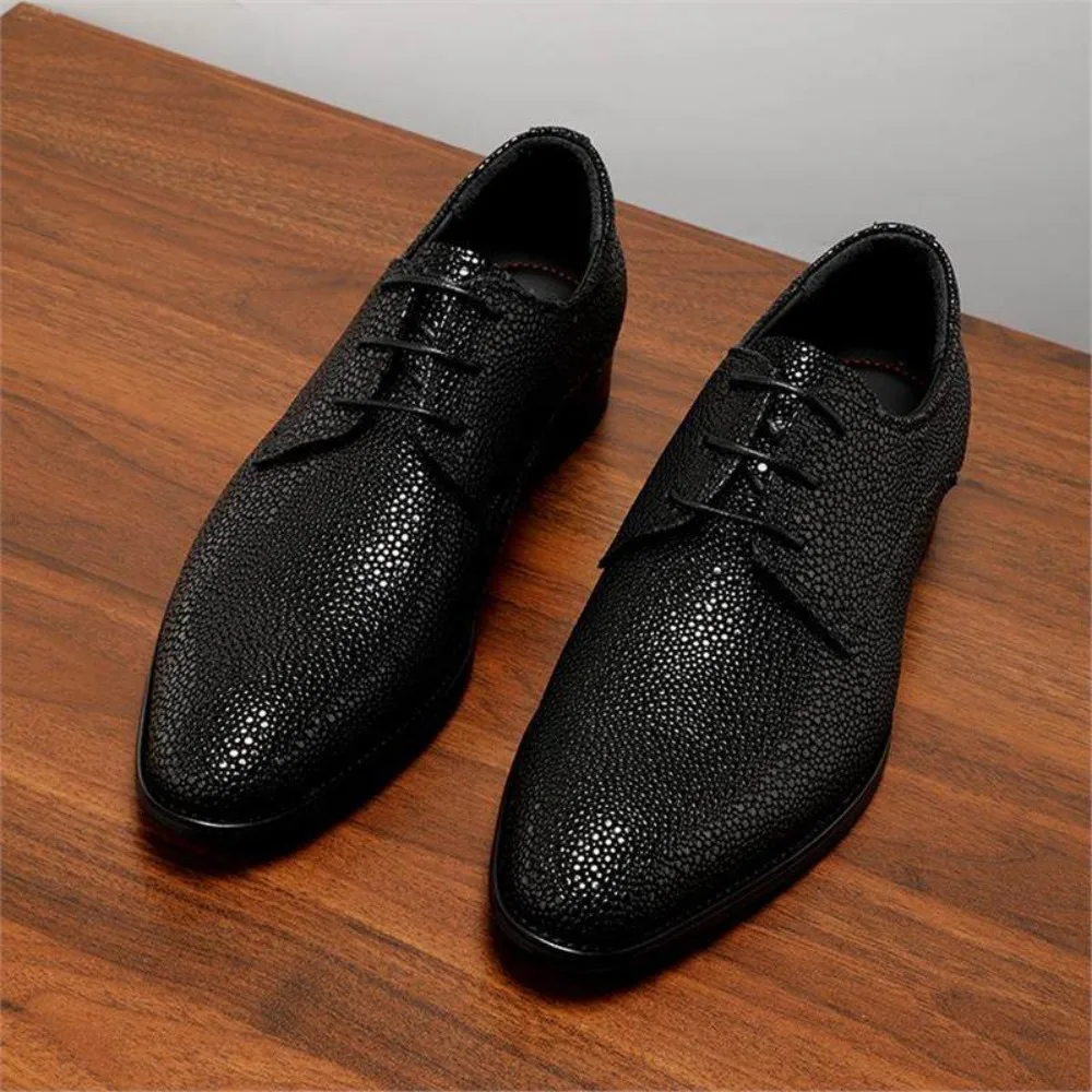Genuine Leather Pearl Pattern Glossy Men's Dress Shoes British Style Pointed Toe Lace Up Business Casual Shoes
Genuine Leather Pearl Pattern Glossy Men's Dress Shoes British Style Pointed Toe Lace Up Business Casual Shoes