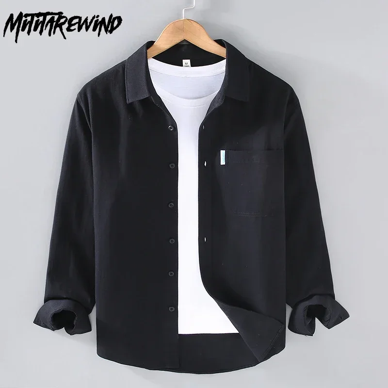 Мужские рубашки из 100% хлопка, весна-лето, повседневная повседневная базовая рубашка с карманом и лацканами, однотонная черная рубашка с длинными рукавами, простая одежда
Мужские рубашки из 100% хлопка, весна-лето, повседневная повседневная базовая рубашка с карманом и лацканами, однотонная черная рубашка с длинными рукавами, простая одежда