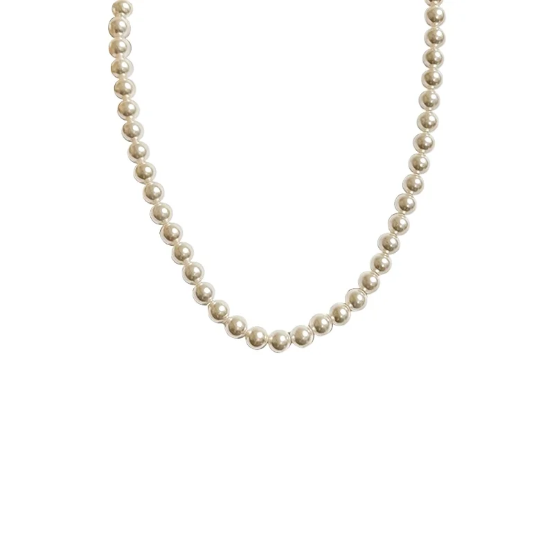Light luxury temperament pearl necklace retro French fashion banquet collarbone chain woman
Light luxury temperament pearl necklace retro French fashion banquet collarbone chain woman