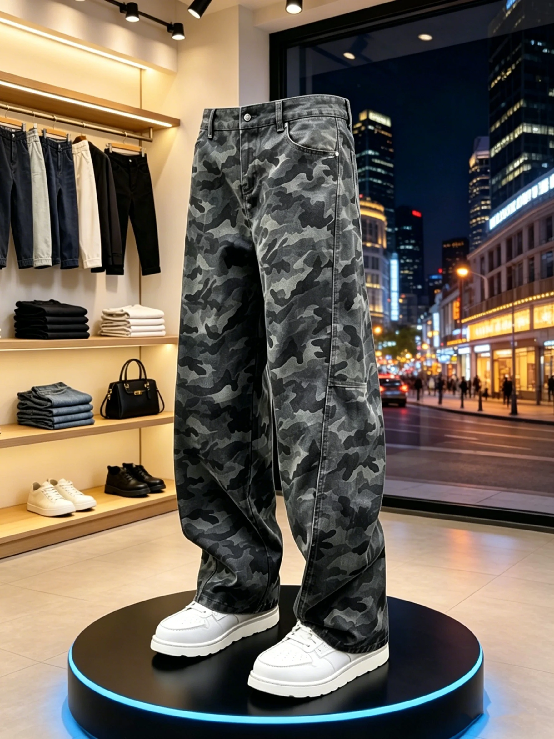 Military Green Camouflage Jeans Men's Summer Thin American Retro Logging Pants Slimming Knife Straight Leg Long Trousers
Military Green Camouflage Jeans Men's Summer Thin American Retro Logging Pants Slimming Knife Straight Leg Long Trousers