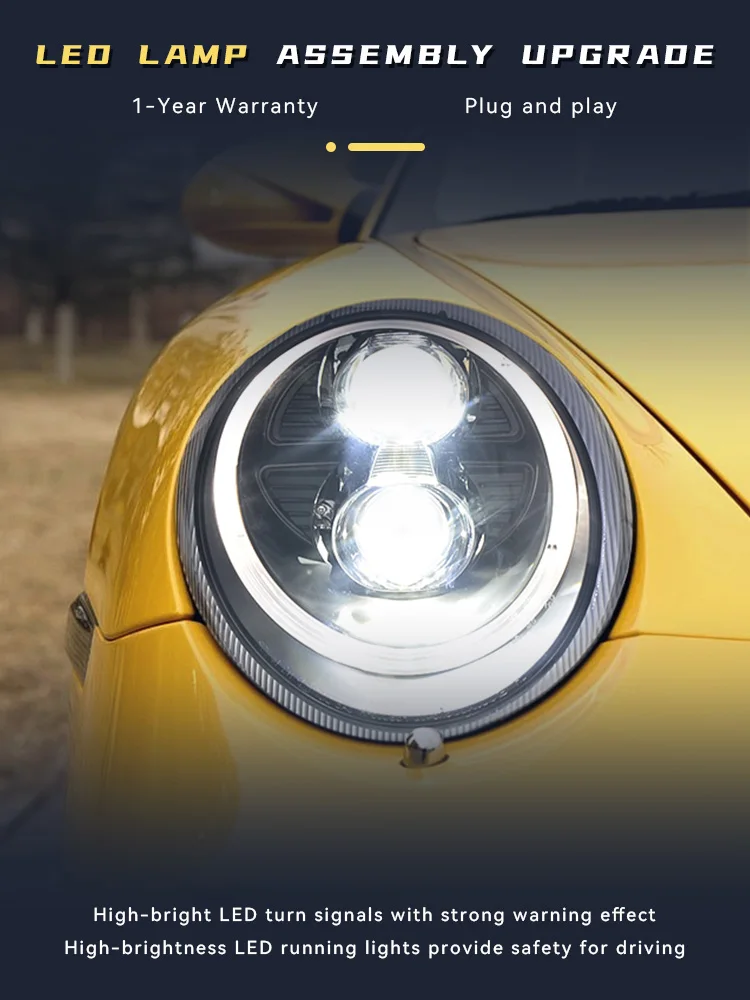 Auto Headlight FOR 2005-2009 Porsche 997 Front Light DRL Head Lamp Turn Signal LED 997.1/911 Projector Lens Tools Car Accessorie
Auto Headlight FOR 2005-2009 Porsche 997 Front Light DRL Head Lamp Turn Signal LED 997.1/911 Projector Lens Tools Car Accessorie