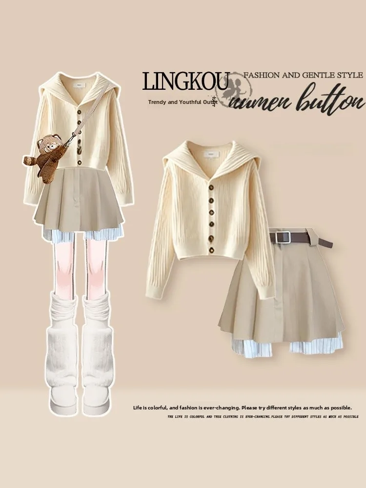 Large Size Casual Autumn Set Women's Non-Repeating Knitted Top And Slimming Short Skirt Two-Piece Ensemble High Waist Design
Large Size Casual Autumn Set Women's Non-Repeating Knitted Top And Slimming Short Skirt Two-Piece Ensemble High Waist Design