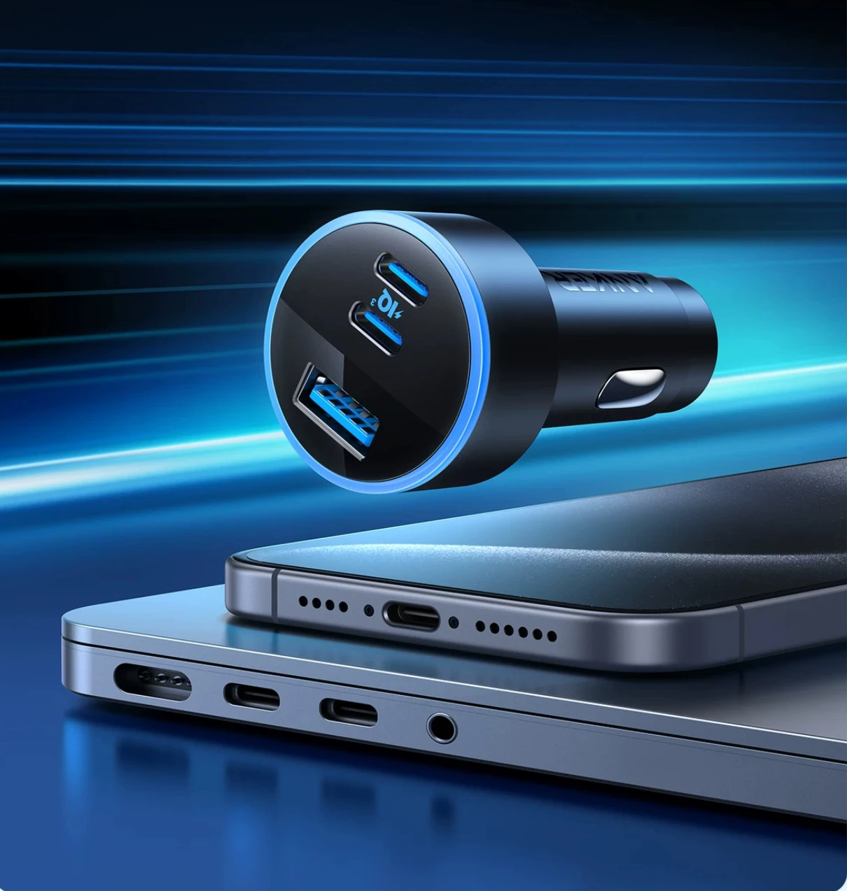 Anker USB-C Car Charger,2C1A iPhone 16 Car Charger, 67W 3-Port Compact Fast Charger, 335 Car Adapter with PIQ 3.0 for iPhone
Anker USB-C Car Charger,2C1A iPhone 16 Car Charger, 67W 3-Port Compact Fast Charger, 335 Car Adapter with PIQ 3.0 for iPhone