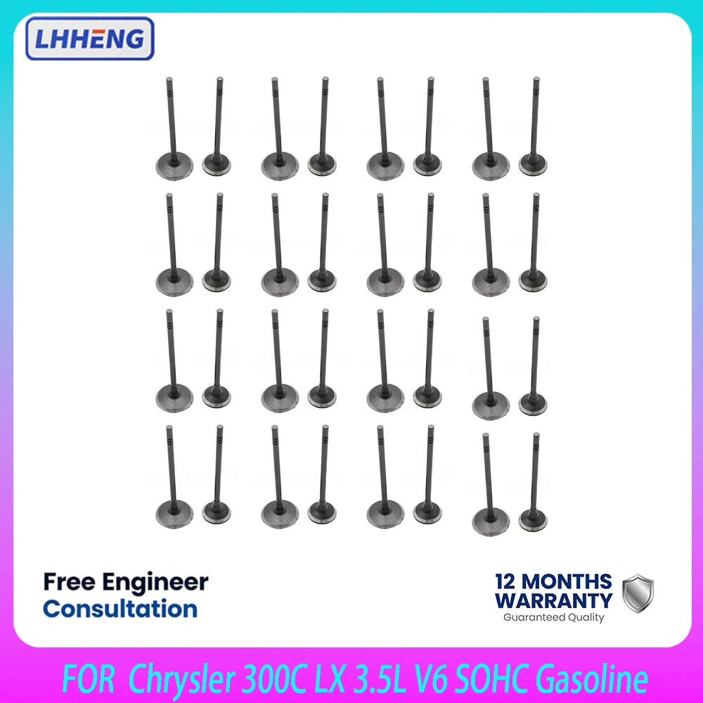 Engine Intake Exhaust Valve Set OE 4663836AA / 4892094AA For Chrysler 300C LX 3.5L V6 SOHC Gas Engine Fit Year 2004–2012
Engine Intake Exhaust Valve Set OE 4663836AA / 4892094AA For Chrysler 300C LX 3.5L V6 SOHC Gas Engine Fit Year 2004–2012
