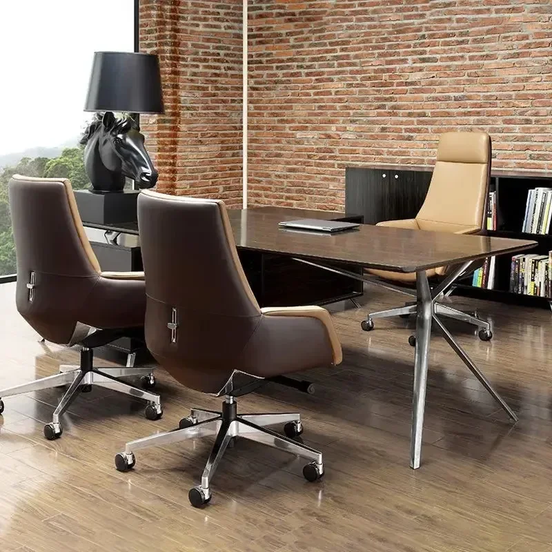 Leather High-End Office Chair Home Light Luxury Chair Lifting Swivel Computer Large Leisure Recliner Office Chair Ergonomic
Leather High-End Office Chair Home Light Luxury Chair Lifting Swivel Computer Large Leisure Recliner Office Chair Ergonomic