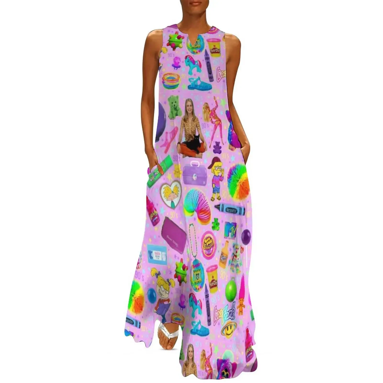 Bubblegum Nineties Long Dress Beachwear dress party evening elegant luxury celebrity women's elegant loose dresses Dress
Bubblegum Nineties Long Dress Beachwear dress party evening elegant luxury celebrity women's elegant loose dresses Dress