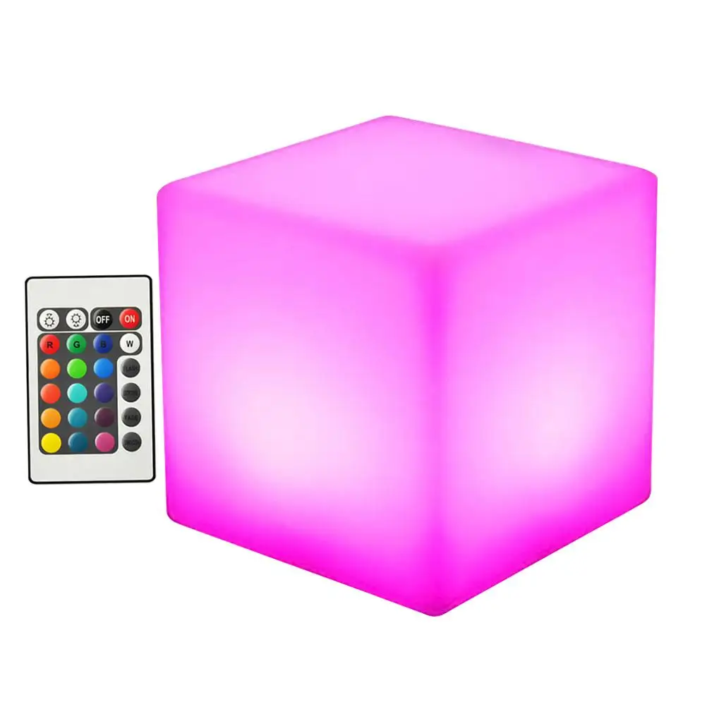 Cube Light 16 Colors 4 Flash Modes LED Lamp Waterproof Square Decorative Outdoor Chair Child Table Desktop PE Material
Cube Light 16 Colors 4 Flash Modes LED Lamp Waterproof Square Decorative Outdoor Chair Child Table Desktop PE Material