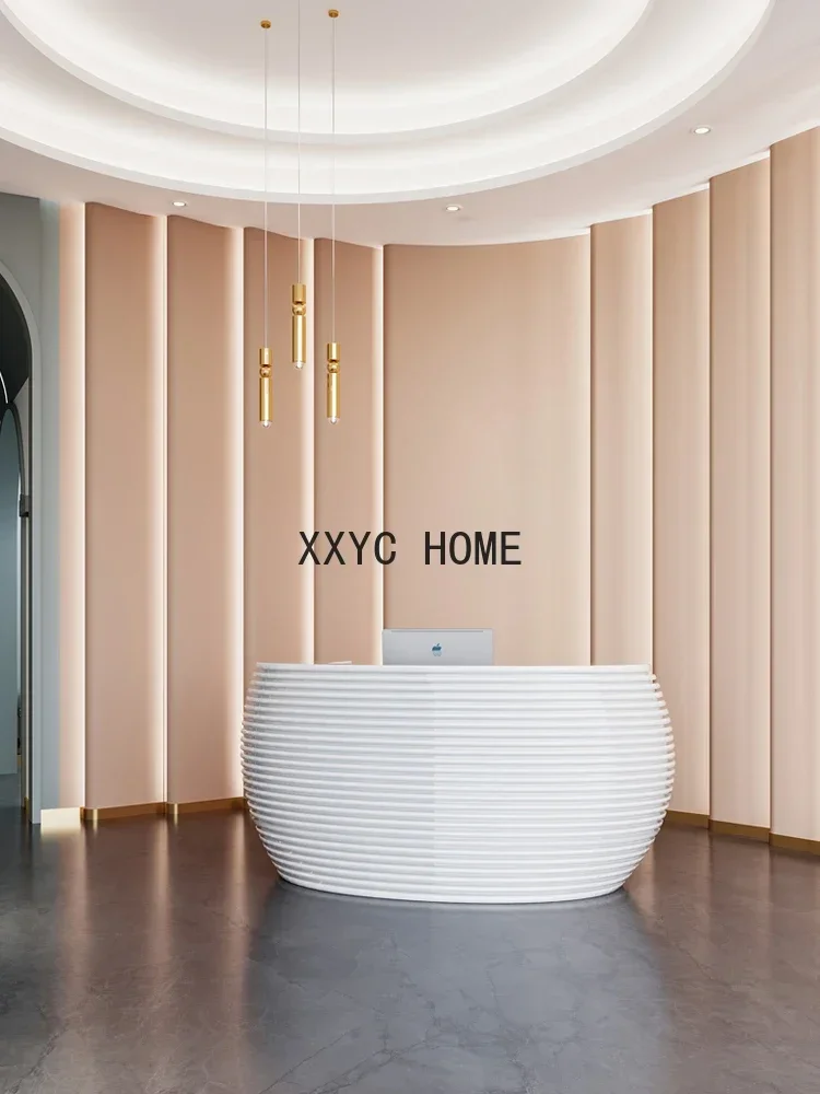 Reception Desk Personalized Creative Reception Desk Irregular Cashier Special-Shaped Small Bar
Reception Desk Personalized Creative Reception Desk Irregular Cashier Special-Shaped Small Bar