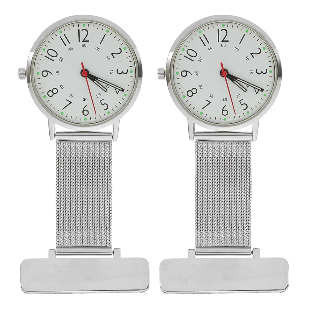 2Pcs Nurse Stainless Steel Clip on Clip On Fob Watch Watches for Nurses Durable Nursing Accessories
2Pcs Nurse Stainless Steel Clip on Clip On Fob Watch Watches for Nurses Durable Nursing Accessories