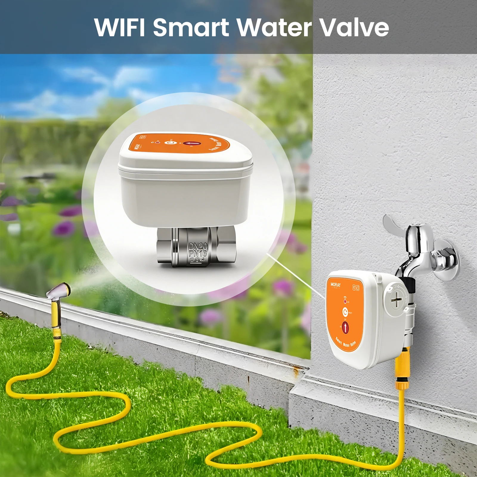 MARAY ME220W Tuya WiFi Smart Water Valve DN20 Ball Valve Adjustable Opening Temperature Monitoring Timer IP67 Waterproof
MARAY ME220W Tuya WiFi Smart Water Valve DN20 Ball Valve Adjustable Opening Temperature Monitoring Timer IP67 Waterproof