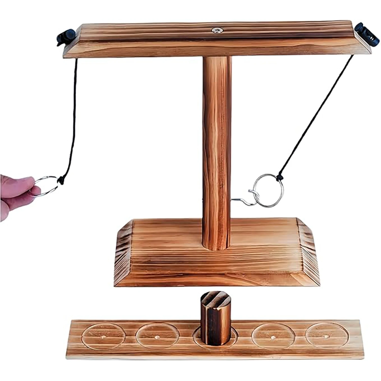 Wooden throwing ring game, two person interactive battle throwing toy, party board game
Wooden throwing ring game, two person interactive battle throwing toy, party board game