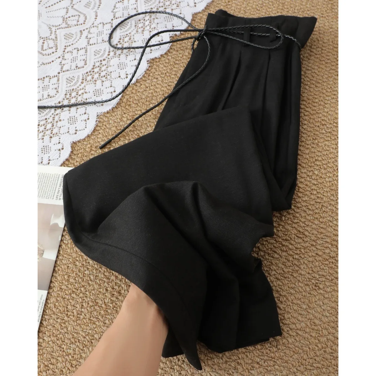 plus Size Women's Casual Cotton Linen Wide Leg Pants Straight Cut Harem Pants Summer New Style Artistic Commute Style
plus Size Women's Casual Cotton Linen Wide Leg Pants Straight Cut Harem Pants Summer New Style Artistic Commute Style