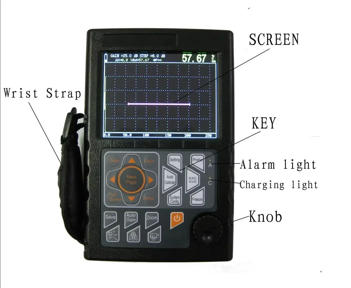 0-10000mm Digital Ultrasonic Flaw Detector Portable Automatic Display Flaw Locator
0-10000mm Digital Ultrasonic Flaw Detector Portable Automatic Display Flaw Locator