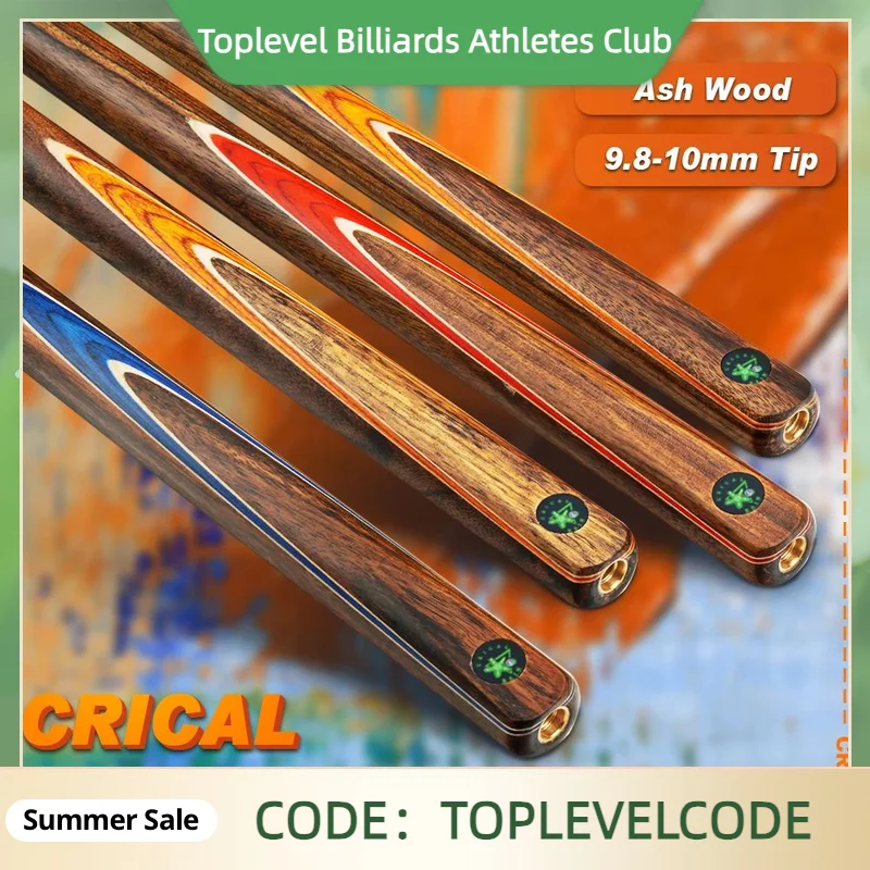 CRICAL Snooker Cue with 3/4 Jointed Snooker Cue 10-10.2mm Tip Ash Wood Shaft free extension and case for Snooker Cue Stick
CRICAL Snooker Cue with 3/4 Jointed Snooker Cue 10-10.2mm Tip Ash Wood Shaft free extension and case for Snooker Cue Stick
