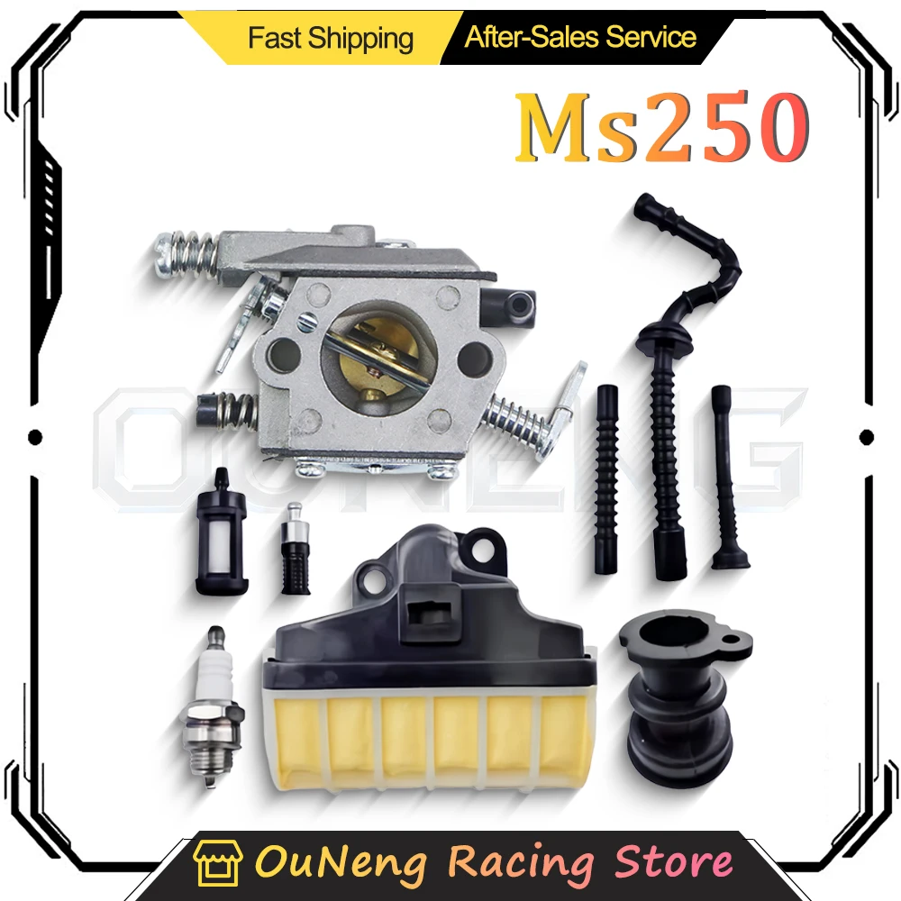 Motorcycle MS250 Carburetor Full Set Assembly Complete Carb Kit With Air Filter Fuel Pipe Gasket Repair Accessories
Motorcycle MS250 Carburetor Full Set Assembly Complete Carb Kit With Air Filter Fuel Pipe Gasket Repair Accessories