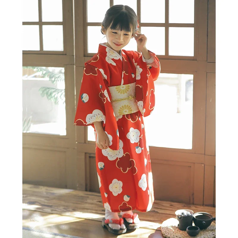 Japanese Children's Kimono Yukata Cherry Blossoms Girls Dress Red Color Costumes Japan Style Photography Props Single Cloth Poly
Japanese Children's Kimono Yukata Cherry Blossoms Girls Dress Red Color Costumes Japan Style Photography Props Single Cloth Poly