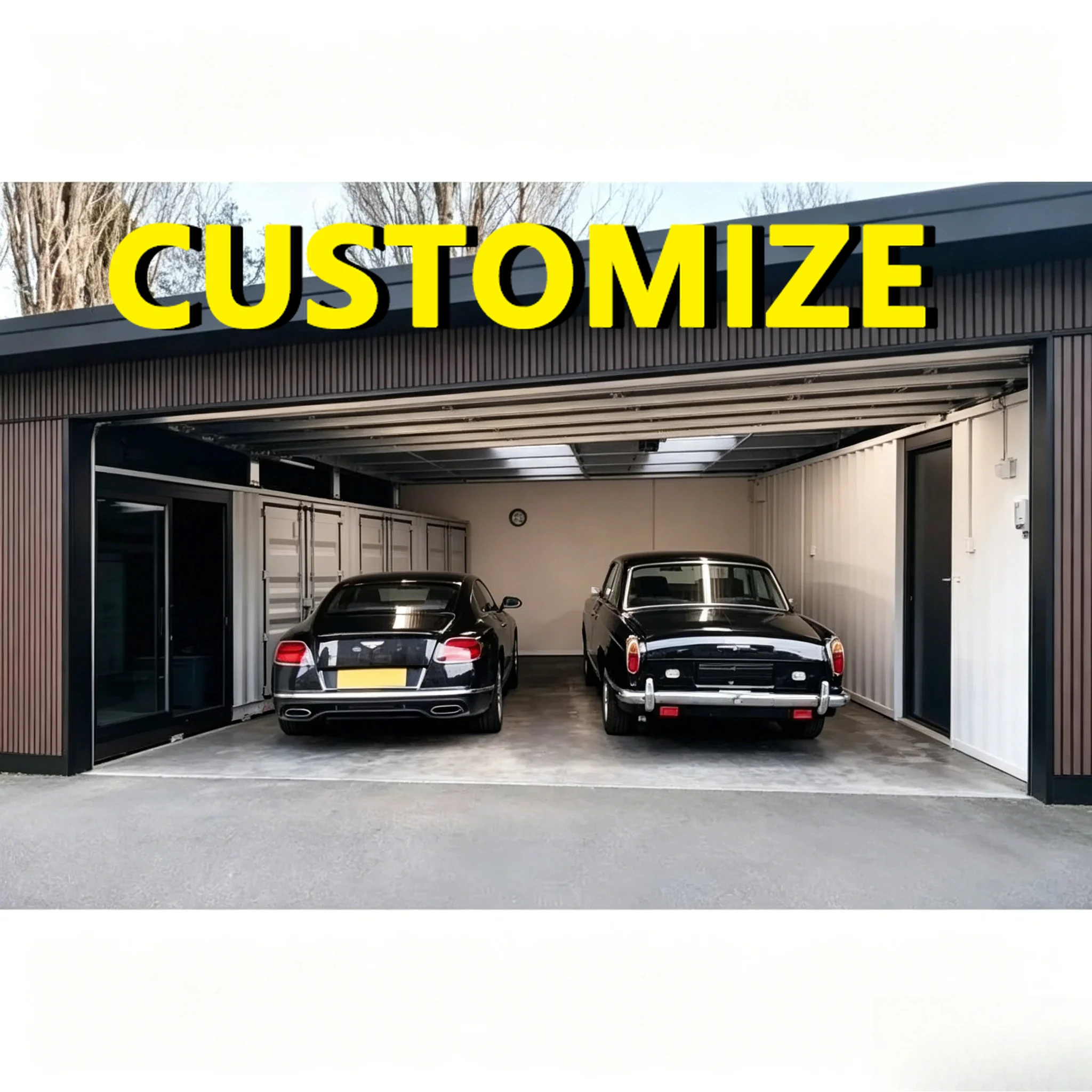 Any Size Custom Multi Functional Prefab Storage Building Mobile Garage Carport Steel Structure Quick Install Container Warehouse
Any Size Custom Multi Functional Prefab Storage Building Mobile Garage Carport Steel Structure Quick Install Container Warehouse