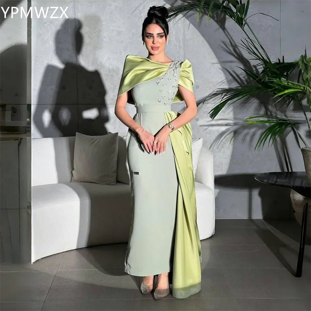 Customized Prom Gown Formal Evening Dress YPMWZX Scoop Neckline Mermaid Floor Length Skirts Draped Bead Bespoke Occasion Dresses
Customized Prom Gown Formal Evening Dress YPMWZX Scoop Neckline Mermaid Floor Length Skirts Draped Bead Bespoke Occasion Dresses