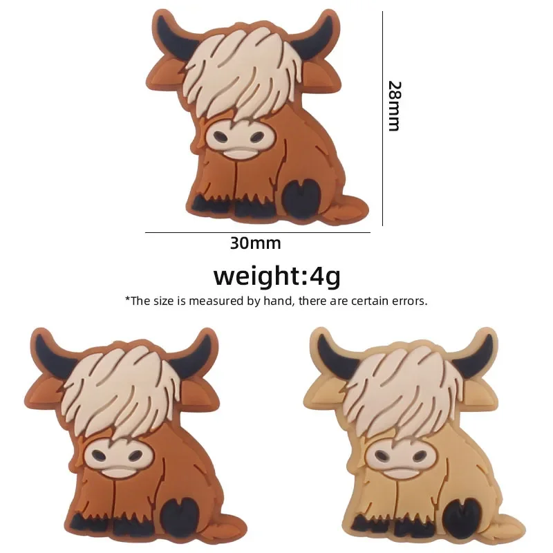 Kissteether 3pc Silicone Bead Cattle Cartoon Animal Focal Beads DIY Keychain Necklaces Decoration Accessories For Jewelry Making
Kissteether 3pc Silicone Bead Cattle Cartoon Animal Focal Beads DIY Keychain Necklaces Decoration Accessories For Jewelry Making
