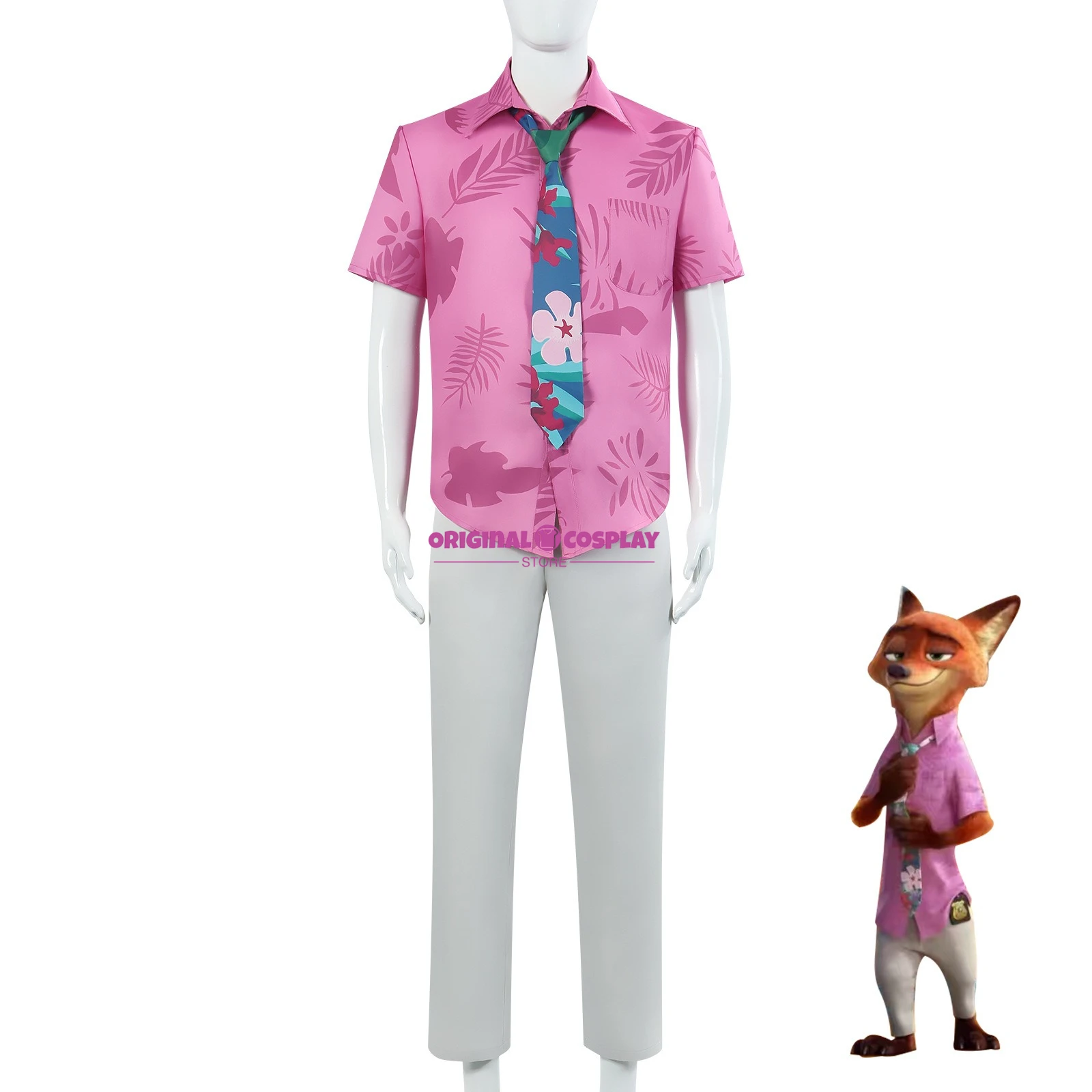 Anime Movie Zootopia2 Nick Wilde Cosplay Costume for Men Uniform Pink Suit Halloween Party Role Play Outfit Comic Con Set
Anime Movie Zootopia2 Nick Wilde Cosplay Costume for Men Uniform Pink Suit Halloween Party Role Play Outfit Comic Con Set