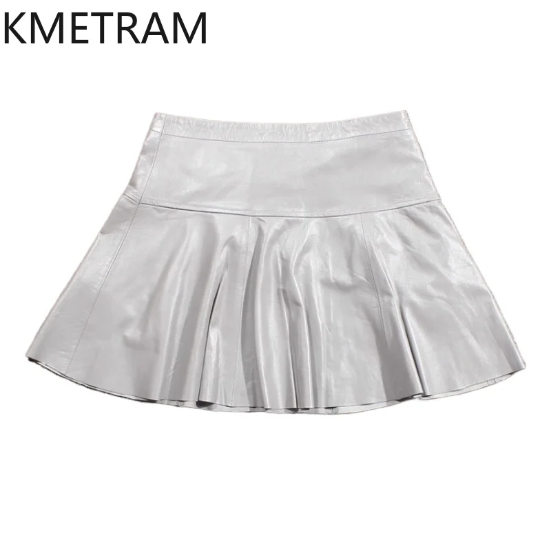 KMETRAM 100% Top Layer Sheepskin Skirts for Women Genuine Leather Mini Pleated Skirt Woman 2025 Fall Clothes юбка женская
KMETRAM 100% Top Layer Sheepskin Skirts for Women Genuine Leather Mini Pleated Skirt Woman 2025 Fall Clothes юбка женская