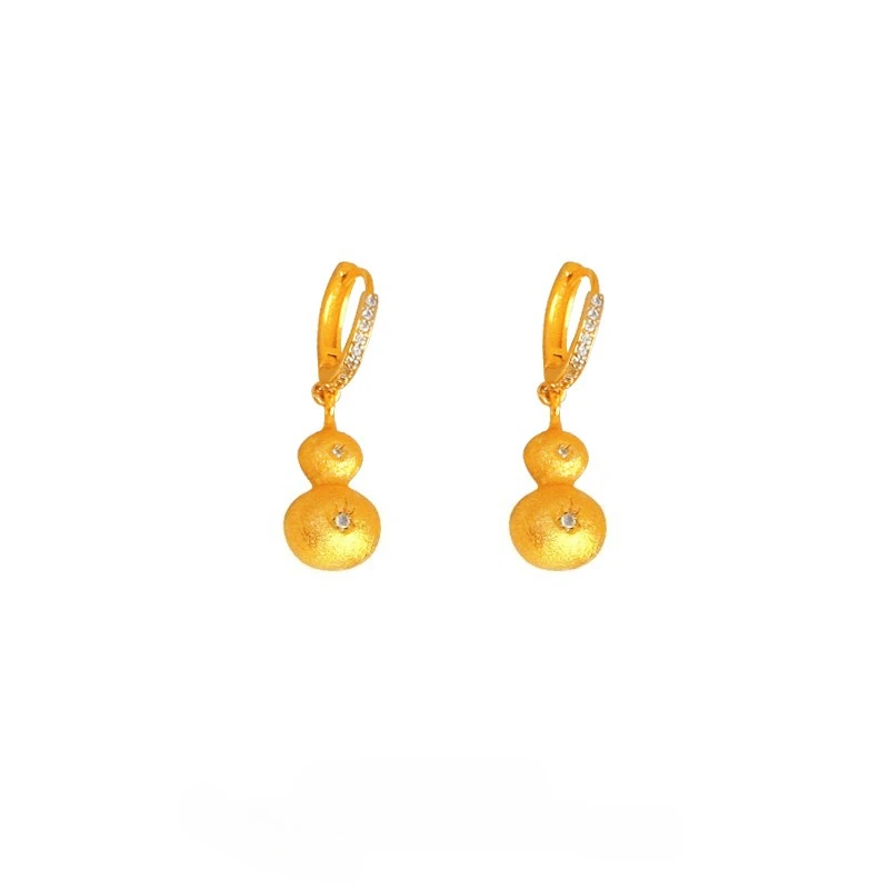 14 Kt Yellow Gold Color Italian Brushed Craft Gourd Earringswith Zircon for Women Stud Earring Jewelry Gift Oro Puro De 14 K
14 Kt Yellow Gold Color Italian Brushed Craft Gourd Earringswith Zircon for Women Stud Earring Jewelry Gift Oro Puro De 14 K