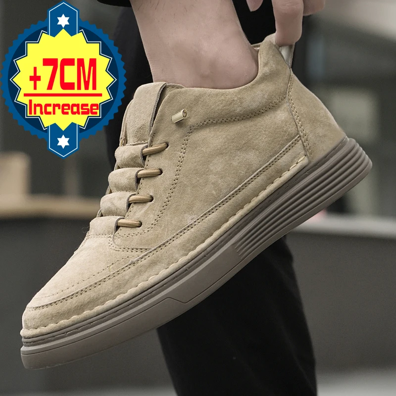 Luxury Mens Elevator Shoes Height Increase 7cm Heighten Genuine Leather Sneakers Elevate Taller Lift Mesh Shoes For Man
Luxury Mens Elevator Shoes Height Increase 7cm Heighten Genuine Leather Sneakers Elevate Taller Lift Mesh Shoes For Man