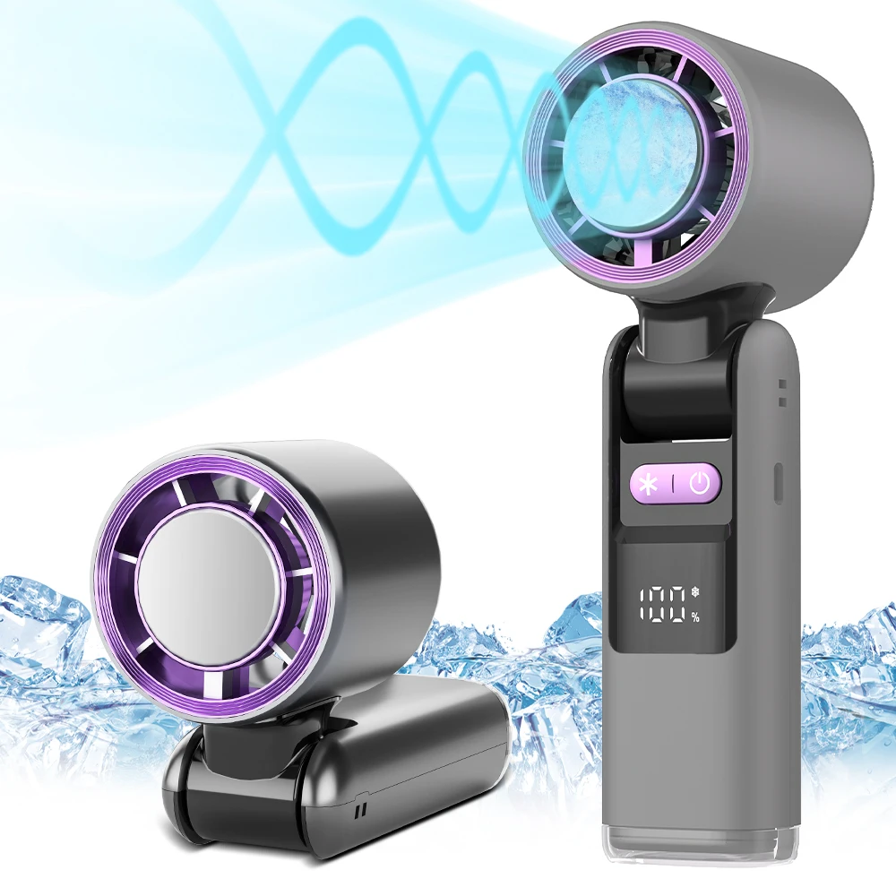 Ice Cooling Handheld Fan 13000 rpm Speed(100) 3-in-1 Portable Fan Small Pocket Fans Rechargeable Digital Display with Ice Cooler
Ice Cooling Handheld Fan 13000 rpm Speed(100) 3-in-1 Portable Fan Small Pocket Fans Rechargeable Digital Display with Ice Cooler