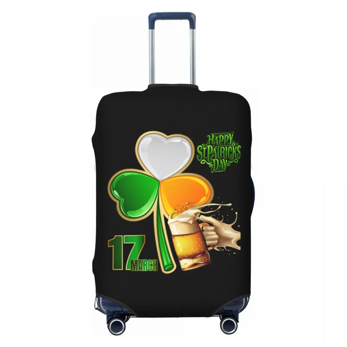 Fashion St. Patrick's Day Luggage Cover Protector Dust Proof Travel Suitcase Covers
Fashion St. Patrick's Day Luggage Cover Protector Dust Proof Travel Suitcase Covers