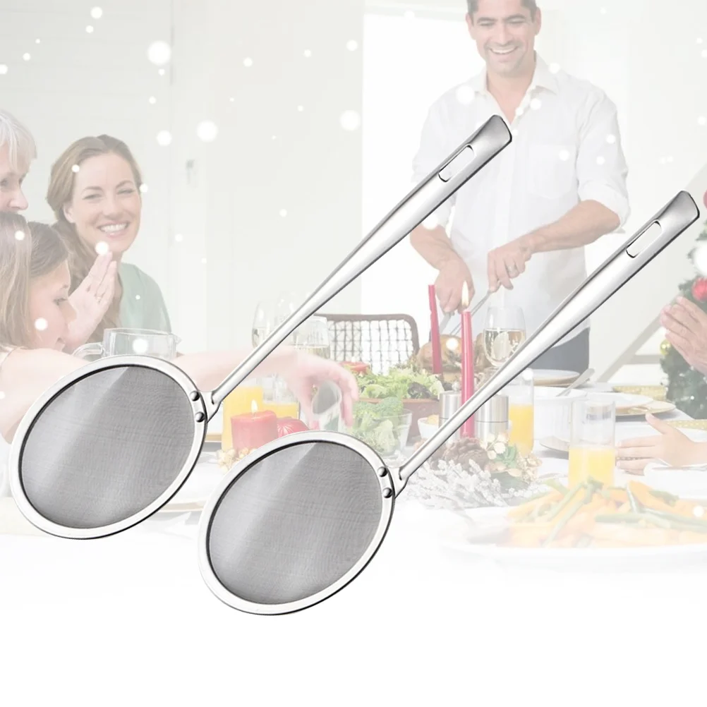Oil Sprayer for Cooking Filter Stainless Steel Soup Strainer Grease Strainers Silver Mesh Colander
Oil Sprayer for Cooking Filter Stainless Steel Soup Strainer Grease Strainers Silver Mesh Colander