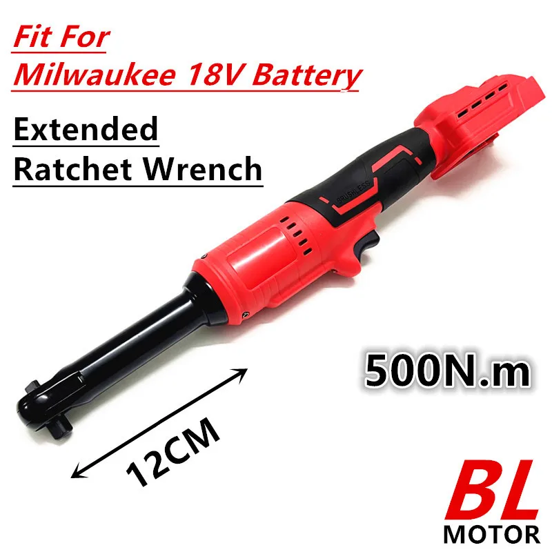 For Milwaukee 18V Battery Extended Electric Ratchet Wrench Brushless Cordless Driver 3/8" Impact Removal Screw Nut Power Tools
For Milwaukee 18V Battery Extended Electric Ratchet Wrench Brushless Cordless Driver 3/8" Impact Removal Screw Nut Power Tools