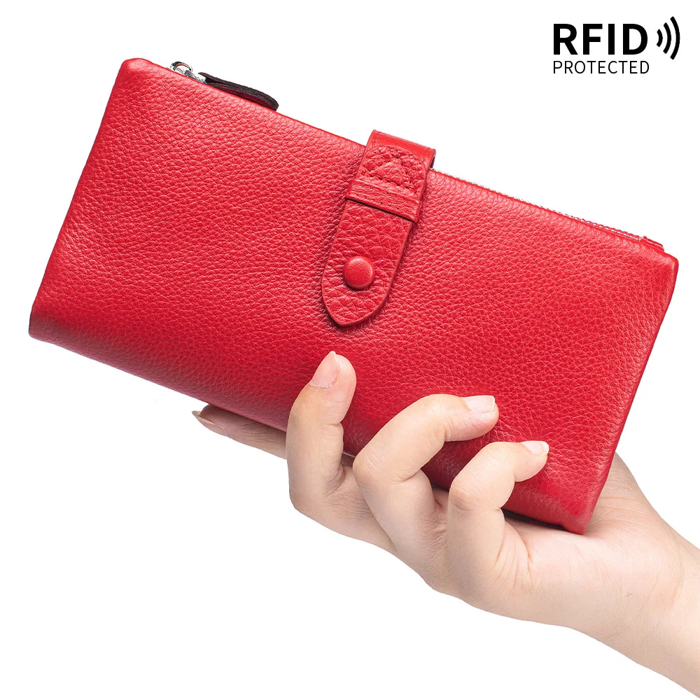 RFID-карта, кошелек, женский мягкий кошелек из натуральной кожи, длинный клатч из коровьей кожи
RFID-карта, кошелек, женский мягкий кошелек из натуральной кожи, длинный клатч из коровьей кожи