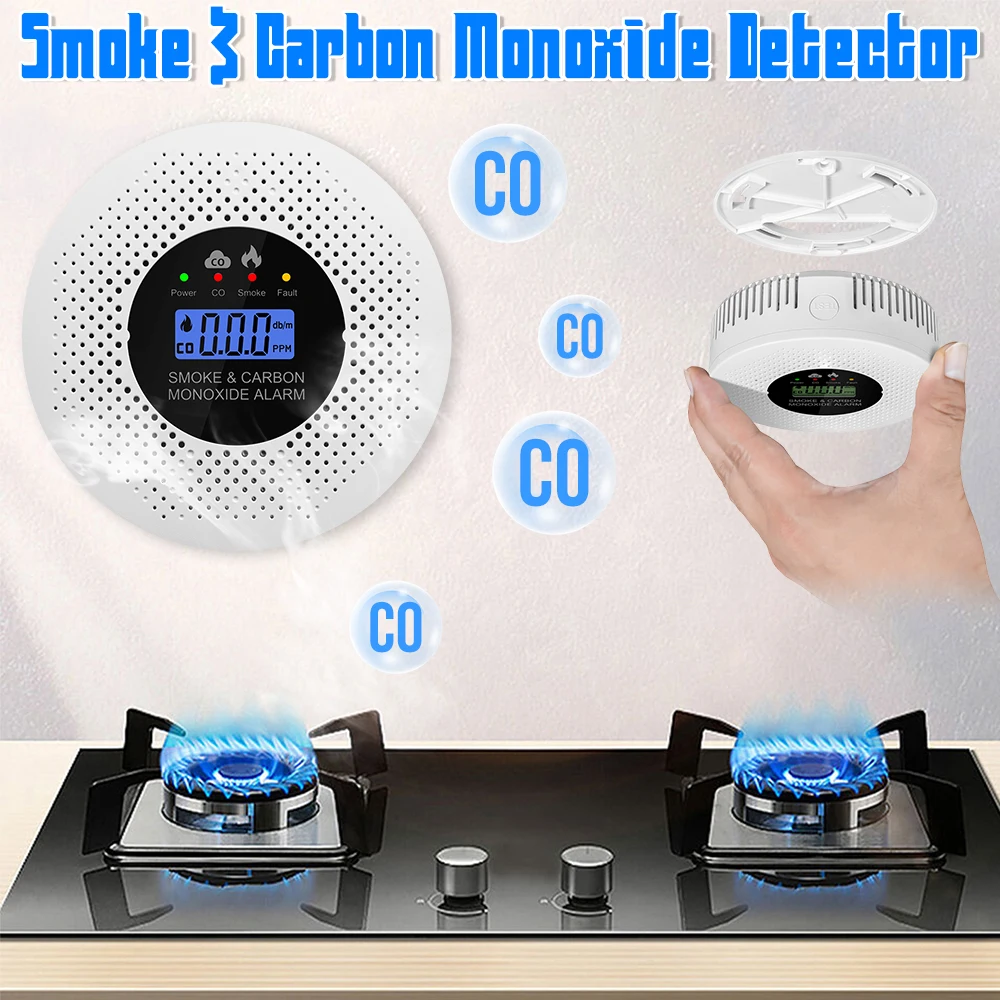 Детектор дыма, датчик-сигнализатор, детектор угарного газа, система пожарной безопасности для дома, система домашней безопасности, работает от батареек
Детектор дыма, датчик-сигнализатор, детектор угарного газа, система пожарной безопасности для дома, система домашней безопасности, работает от батареек
