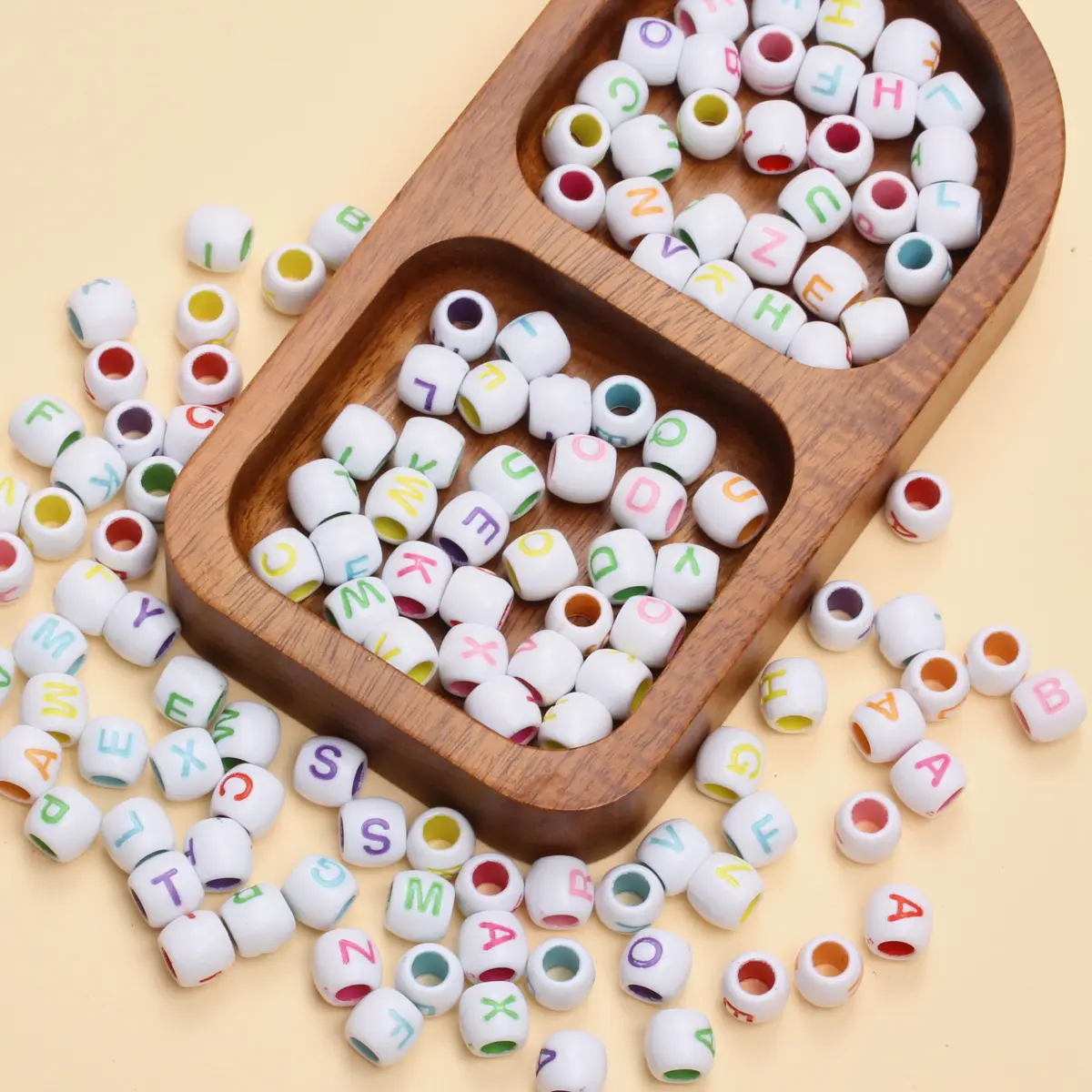 40Pcs 8 * 9mm Large Hole Acrylic Bucket Shaped Letter Bead Fashion Jewelry Making DIY Necklace Bracelet Accessories Keychain
40Pcs 8 * 9mm Large Hole Acrylic Bucket Shaped Letter Bead Fashion Jewelry Making DIY Necklace Bracelet Accessories Keychain
