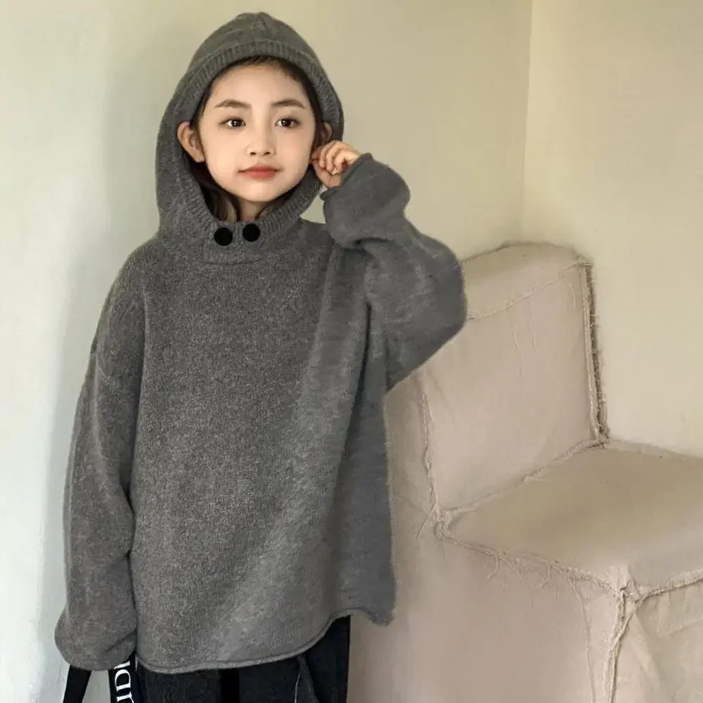 Girls Sweater 2024 Winter New Childrens Clothing Baby Girls Foreign Style Wool Blended Round Neck Pullover Sweater Casual
Girls Sweater 2024 Winter New Childrens Clothing Baby Girls Foreign Style Wool Blended Round Neck Pullover Sweater Casual
