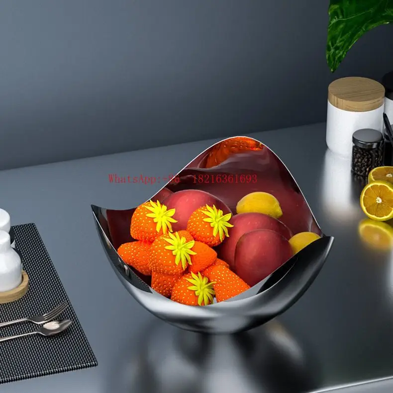 Light Luxury Home Fruit Tray, New Snack Tray, 304 Thick Stainless Steel Fruit Tray
Light Luxury Home Fruit Tray, New Snack Tray, 304 Thick Stainless Steel Fruit Tray
