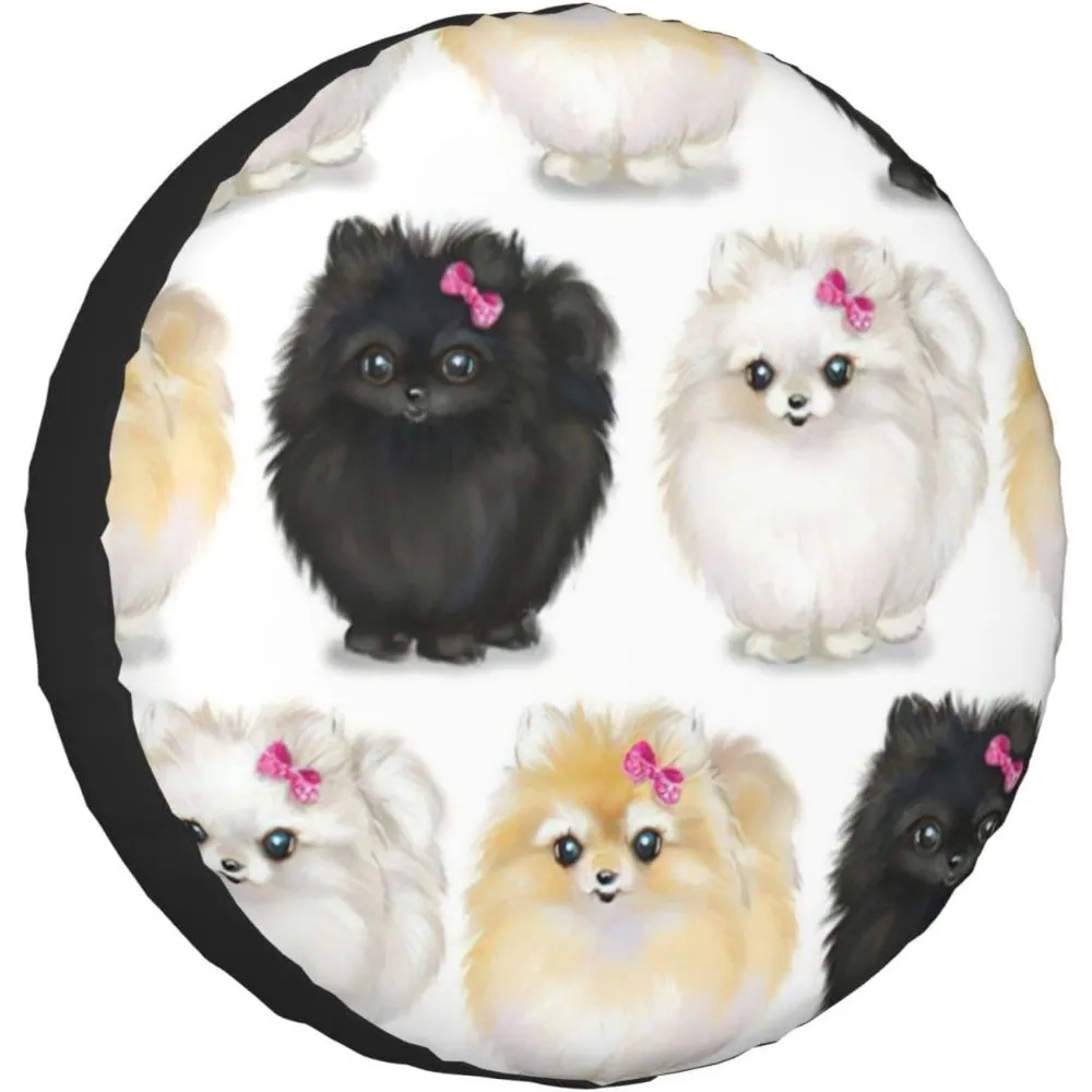 Kawaii Pomeranian Puppy Spare Tire Cover Waterproof Dustproof Wheel Protector for SUV Truck
Kawaii Pomeranian Puppy Spare Tire Cover Waterproof Dustproof Wheel Protector for SUV Truck