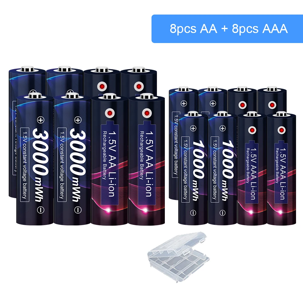 AJNWNM AA 1,5 в перезаряжаемая батарея 1,5 МВтч + в AAA перезаряжаемая батарея МВтч литиевая батарея AA AAA батареи для игрушек
AJNWNM AA 1,5 в перезаряжаемая батарея 1,5 МВтч + в AAA перезаряжаемая батарея МВтч литиевая батарея AA AAA батареи для игрушек