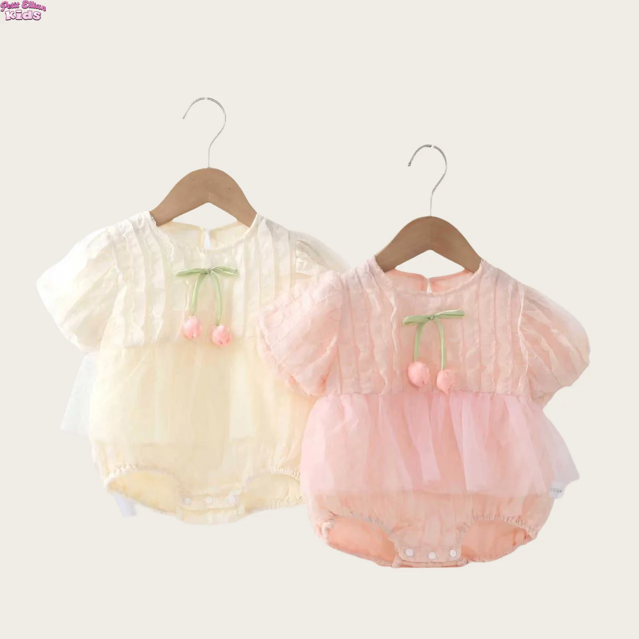 Adorable Baby Girl Cotton Tulip Themed Romper with Puff Sleeves Breathable and Cute for 0 - 2 Y Bodysuit for Newborn Girls
Adorable Baby Girl Cotton Tulip Themed Romper with Puff Sleeves Breathable and Cute for 0 - 2 Y Bodysuit for Newborn Girls