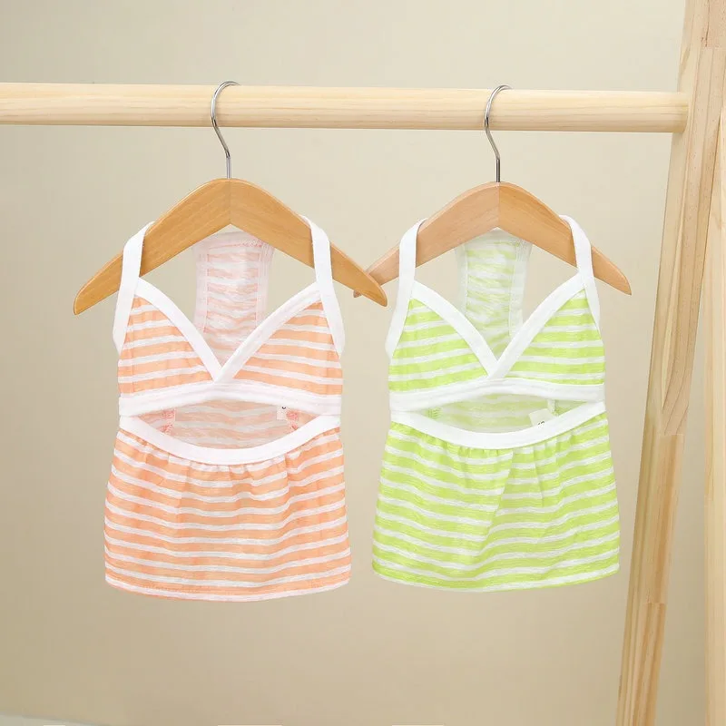 Summer Pet Swimwear Dog Striped Halter Skirt Schnauzer Teddy Princess Skirt Puppy Vest Cool Comfort Dog Clothes
Summer Pet Swimwear Dog Striped Halter Skirt Schnauzer Teddy Princess Skirt Puppy Vest Cool Comfort Dog Clothes