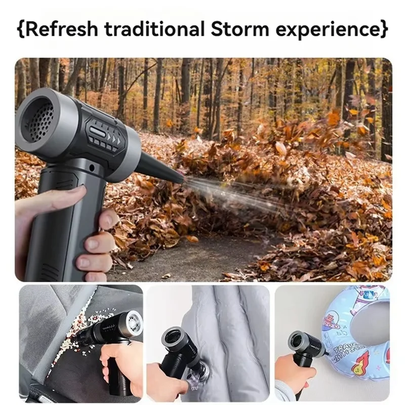A19Q-2 In 1 Handheld Turbo Jet Fan Electric Air Blower Car Vacuum Cleaner Compressed Air Duster Speed 52M/S Turbo Jet Fan
A19Q-2 In 1 Handheld Turbo Jet Fan Electric Air Blower Car Vacuum Cleaner Compressed Air Duster Speed 52M/S Turbo Jet Fan