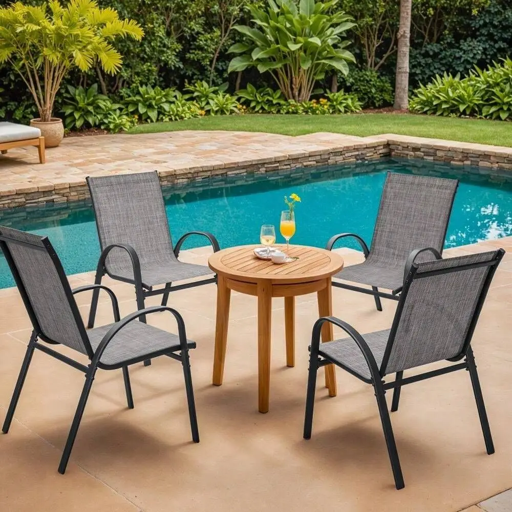 Metal Chair Set Of 4 Patio Textilene Dining Chair Set Stackable
Metal Chair Set Of 4 Patio Textilene Dining Chair Set Stackable