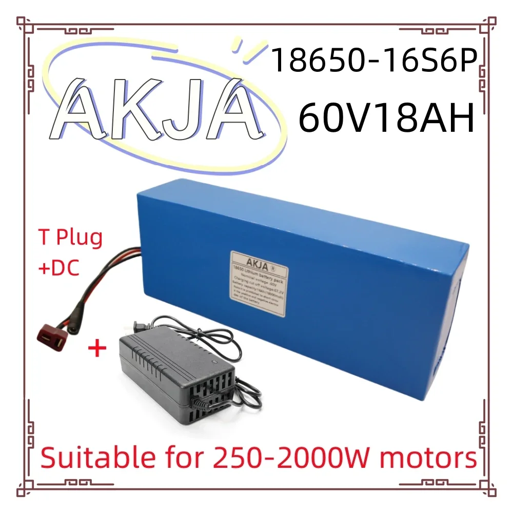 Air fast transportation New Full Capacity Power 18650 Lithium Battery 60V18ah Lithium Battery Pack 16S6P Suitable for 250-2000W
Air fast transportation New Full Capacity Power 18650 Lithium Battery 60V18ah Lithium Battery Pack 16S6P Suitable for 250-2000W