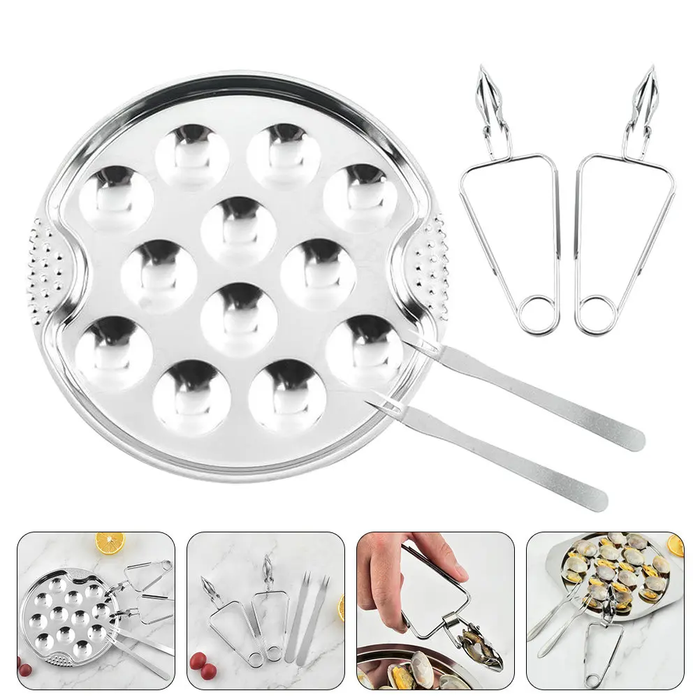 1Set Stainless Steel Escargot Baking Plate 12-Hole Snail Serving Tray Microwave Oven Dishwasher Safe French Appetizer Dish Home
1Set Stainless Steel Escargot Baking Plate 12-Hole Snail Serving Tray Microwave Oven Dishwasher Safe French Appetizer Dish Home