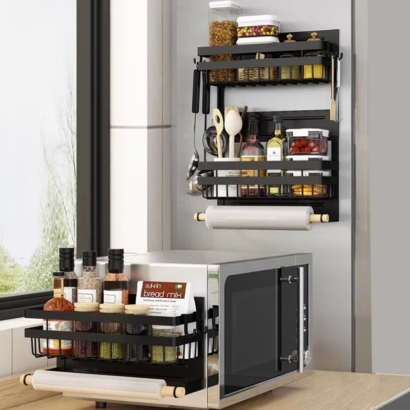 Magnetic Kitchen Plastic Wrap Shelf Side Multi-Functional Storage Rack for Refrigerator Wall Hanging Organization
Magnetic Kitchen Plastic Wrap Shelf Side Multi-Functional Storage Rack for Refrigerator Wall Hanging Organization