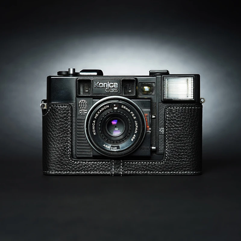 Handmade Genuine Leather Camera Case Half Camera Cover Bag for KONICA C35 AF
Handmade Genuine Leather Camera Case Half Camera Cover Bag for KONICA C35 AF