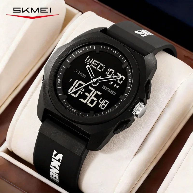 SKMEI Men's Watch, Trendy Teen Double Display Digital Watch, Luminous, Multifunctional, Waterproof Sports Quartz Watch
SKMEI Men's Watch, Trendy Teen Double Display Digital Watch, Luminous, Multifunctional, Waterproof Sports Quartz Watch