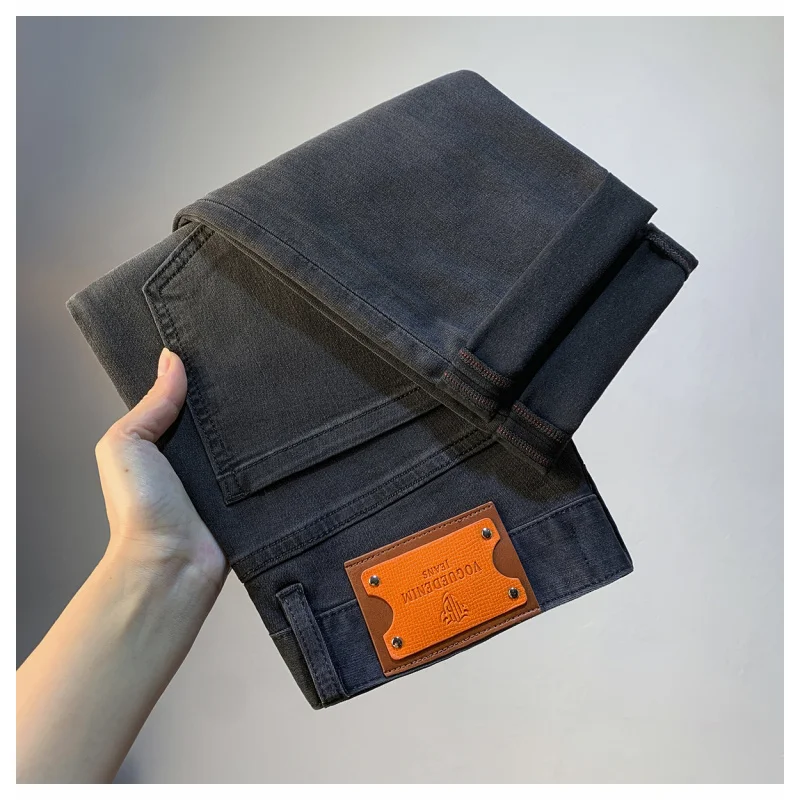 High end elegant black jeans men's 2025 autumn new trend small straight tube slim fit versatile nine point casual pants
High end elegant black jeans men's 2025 autumn new trend small straight tube slim fit versatile nine point casual pants